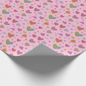 Happy valentijn`s dag 2024 Met Hartliefde Cadeaupapier (Hoek)