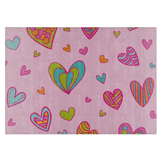 Happy valentijn`s dag 2024 Met Hartliefde Snijplank (Voorkant)