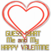 Happy Valentijn Sticker (Voorkant)