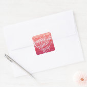 "HAPPY VALENTIJN STICKER" VIERKANTE STICKER (Envelop)