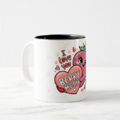 Happy valentijn Strawberry Love Mok (Voorkant links)
