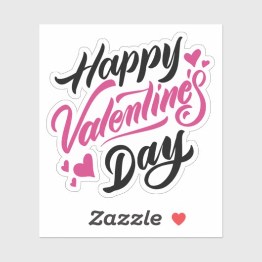 Happy valentijnen sticker (Vel)