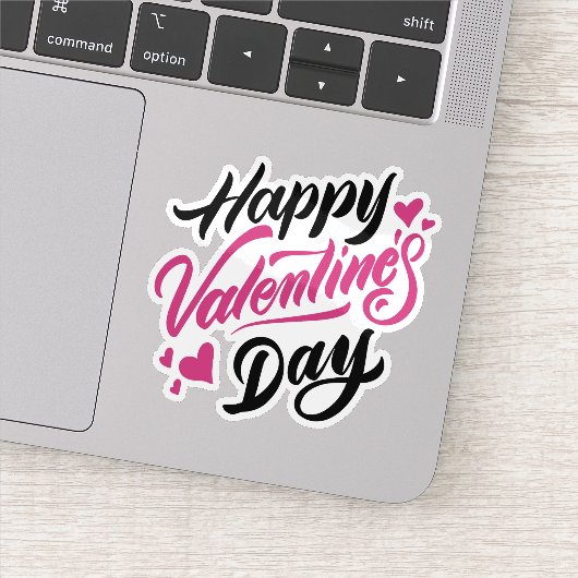 Happy valentijnen sticker (Detail)