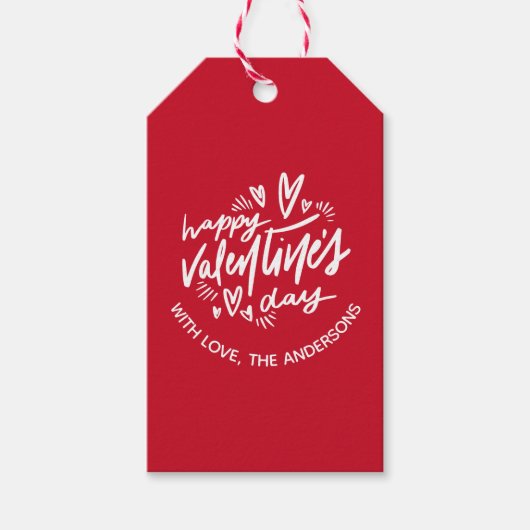 Happy Valentijns Cadeaulabel (Voorkant)