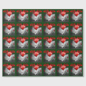 Happy Valentijns Cute Pomeranian, Hearts and Roos Cadeaupapier (Vlak)