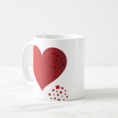 Happy valentijn's dag cadeau Ontwerp Koffiemok (Voorkant links)