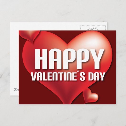 Happy Valentijn's Day Briefkaart (Voorkant / Achterkant)