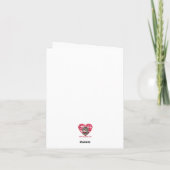 Happy Valentijn's Day Cat Bedankkaart (Achterkant)