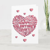 HAPPY VALENTIJN'S DAY / Gevouwen Valentijns Kaart (Voorkant)