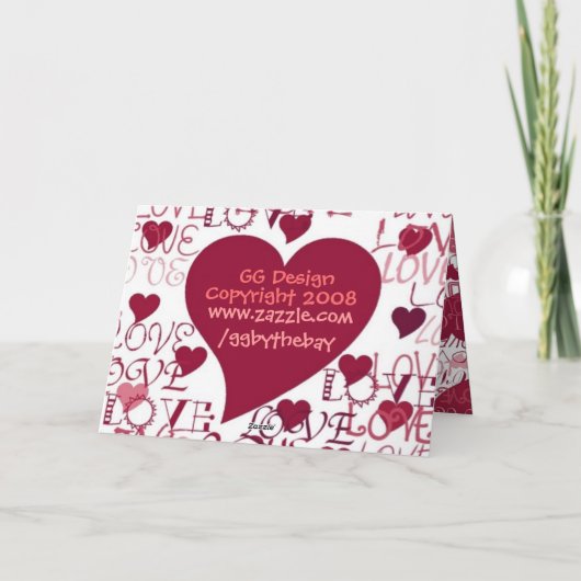 Happy Valentijn's Day Kaart (Achterkant)