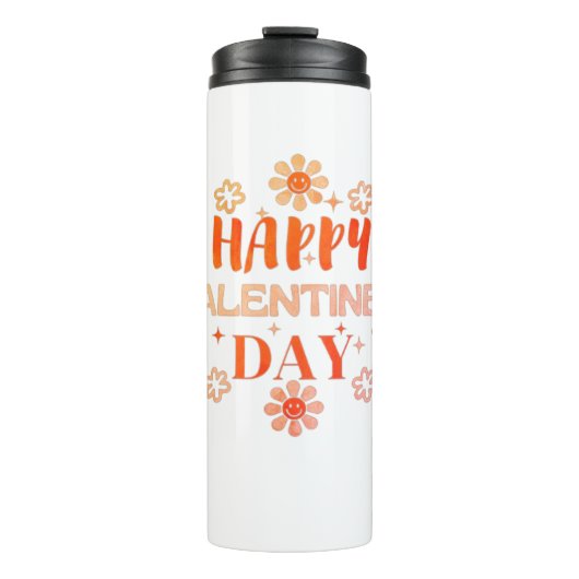 Happy Valentijn's Day Love Design Thermosbeker (Voorkant)