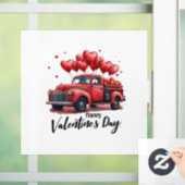 Happy Valentijn's Day Matching Couples Outfit Raamsticker (Huis)
