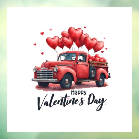 Happy Valentijn's Day Matching Couples Outfit Raamsticker (Vel 3)