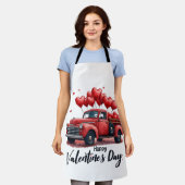 Happy Valentijn's Day Matching Couples Outfit Schort (Gedragen)