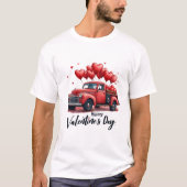 Happy Valentijn's Day Matching Couples Outfit T-shirt (Voorkant)