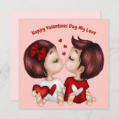 Happy Valentijn's Day My Love Feestdagenkaart (Voorkant / Achterkant)