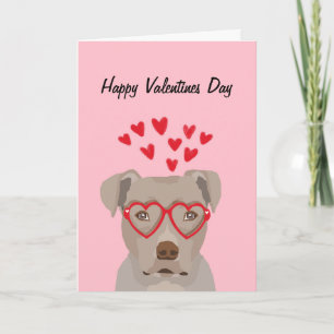 Happy Valentijns — fawn pitbuldog Feestdagen Kaart