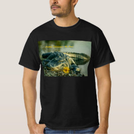 Happy Valentijns Florida Alligator met bloem T-shirt