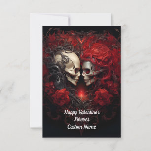 Happy Valentijn's Forever, Skull Love Bedankkaart