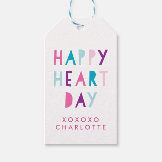 Happy Valentijns Gift Label 2 Cadeaulabel (Voorkant)