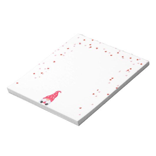 Happy Valentijns Gnome Notitieblok (Linkerzijde)