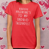 Happy Valentijn's grappige quote paar monogram T-shirt