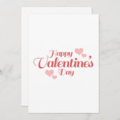 HAPPY VALENTIJNS KAART (Voorkant / Achterkant)