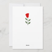 Happy Valentijns Red Rose Dog Puppy Feestdagenkaart (Achterkant)