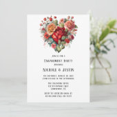 Happy Valentijn's Rozen  Betrokkenheid Partij Kaart (Staand voorkant)