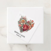 Happy Valentijn's Rozen Bruiloft Bedankjes Labels (In situ)