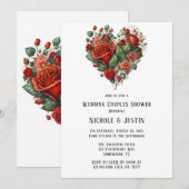 Happy Valentijn's Rozen bruiloft koppels douche Kaart (Voorkant / Achterkant)