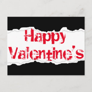 Happy Valentijns'' (scheurplaat) Feestdagenkaart