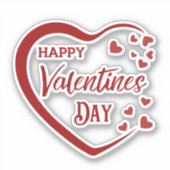 Happy Valentijns Sticker (Voorkant)
