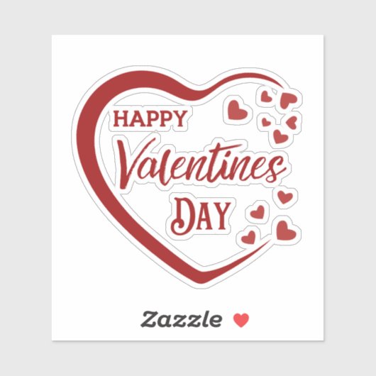 Happy Valentijns Sticker (Vel)