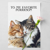 Happy Valentijns voor mijn favoriete Purrrson Kaart