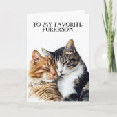Happy Valentijns voor mijn favoriete Purrrson Kaart (Voorkant)