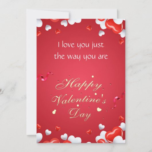 Happy Valentijns Wenskaarten Feestdagenkaart (Voorkant)