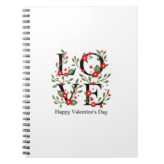 Happy Valentijnsdag 2023 - Love Afbeeldingen Styli Notitieboek (Voorkant)