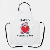 Happy Valentijnsdag 2023 - Love Panda Afbeeldingen Schort (Voorkant)