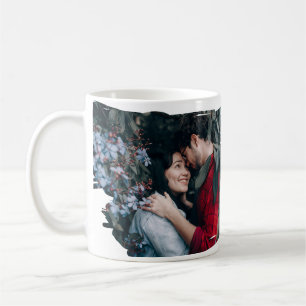 Happy Valentijnsdag aangepaste foto en namen Mok