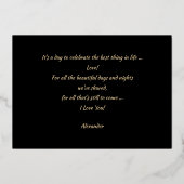 Happy Valentijnsdag, aangepaste naam Folie Kaart (Achterkant)