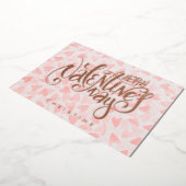 Happy Valentijnsdag, aangepaste naam Folie Kaart (Gedraaid)