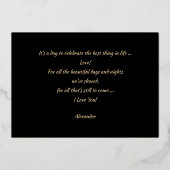 Happy Valentijnsdag, aangepaste naam Folie Kaart (Achterkant)