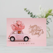 Happy Valentijnsdag, aangepaste naam Folie Kaart (Staand Voorkant)