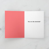 Happy Valentijnsdag aangepaste naam Schattigee cup Feestdagen Kaart (Binnen)