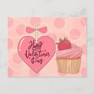 Happy Valentijnsdag aardbeienbrood Briefkaart