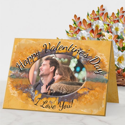 Happy Valentijnsdag Abstract Sunset 0612 Feestdagen Kaart