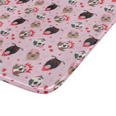 Happy Valentijnsdag Amerikaanse Pit Bull Terriers Snijplank (Hoek)