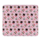 Happy Valentijnsdag Amerikaanse Pit Bull Terriers Snijplank (Voorkant)