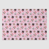 Happy Valentijnsdag Amerikaanse Pit Bull Terriers Tissuepapier (Voorkant)